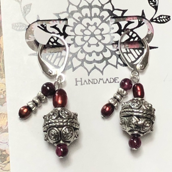 Power Packed Garnet Earrings - Picture 7 of 8